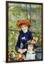 On The Terrace-Pierre-Auguste Renoir-Framed Art Print