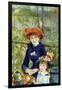 On The Terrace-Pierre-Auguste Renoir-Framed Art Print