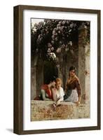 On the Terrace-Eugene de Blaas-Framed Giclee Print