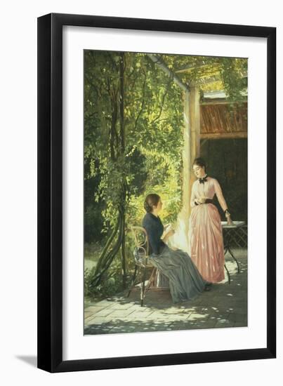 On the Terrace-Max Nonnenbruch-Framed Giclee Print