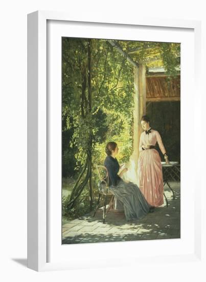 On the Terrace-Max Nonnenbruch-Framed Giclee Print