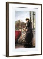 On the Terrace-Julius Stewart-Framed Art Print