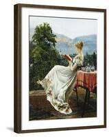 On the Terrace-Johann Hamza-Framed Giclee Print