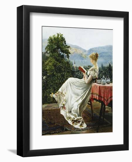 On the Terrace-Johann Hamza-Framed Giclee Print