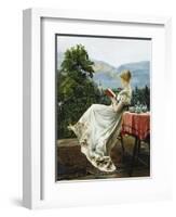 On the Terrace-Johann Hamza-Framed Giclee Print