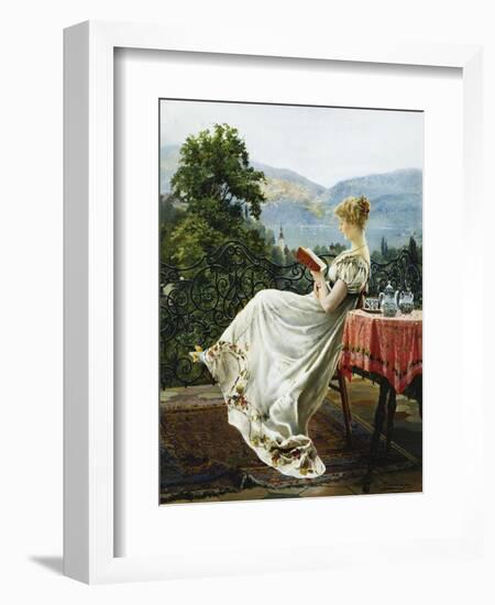 On the Terrace-Johann Hamza-Framed Giclee Print