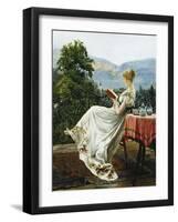 On the Terrace-Johann Hamza-Framed Giclee Print