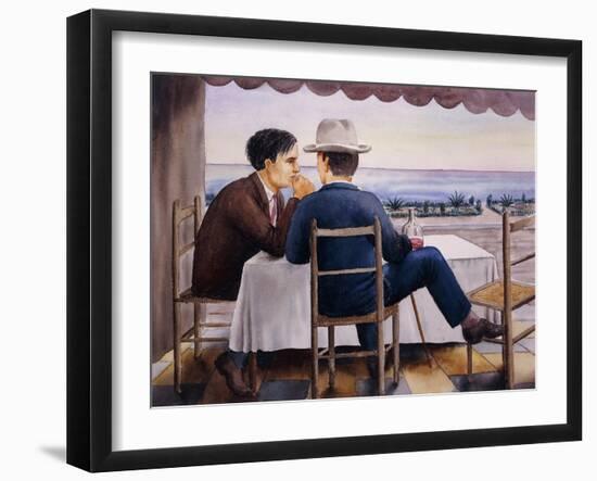 On the Terrace-Georg Schrimpf-Framed Giclee Print