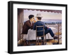 On the Terrace-Georg Schrimpf-Framed Giclee Print