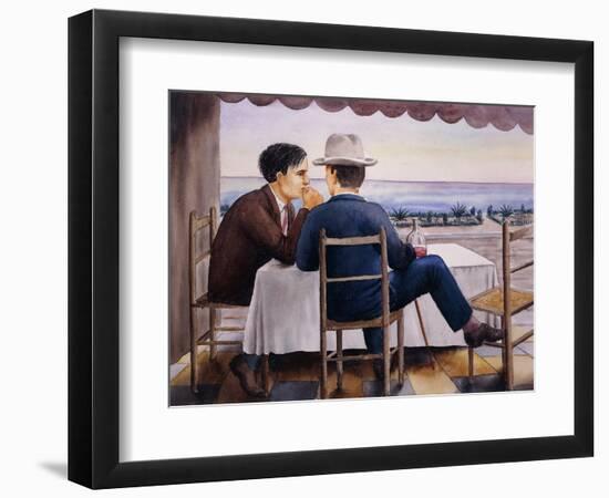 On the Terrace-Georg Schrimpf-Framed Giclee Print