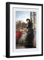 On the Terrace-Julius Stewart-Framed Art Print