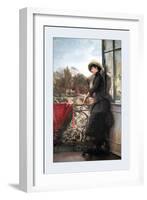 On the Terrace-Julius Stewart-Framed Art Print