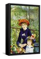 On The Terrace-Pierre-Auguste Renoir-Framed Stretched Canvas