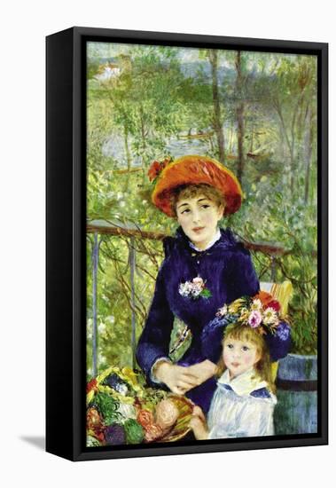 On The Terrace-Pierre-Auguste Renoir-Framed Stretched Canvas