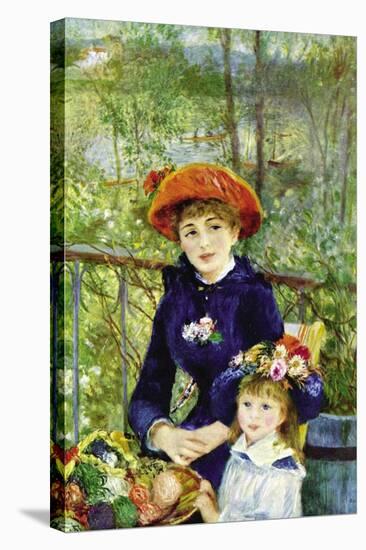 On The Terrace-Pierre-Auguste Renoir-Stretched Canvas