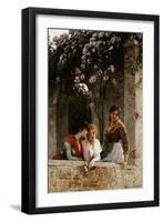 On the Terrace-Eugene de Blaas-Framed Giclee Print