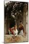 On the Terrace-Eugene de Blaas-Mounted Giclee Print