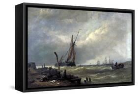 On the Texel, 1856-Clarkson Stanfield-Framed Stretched Canvas