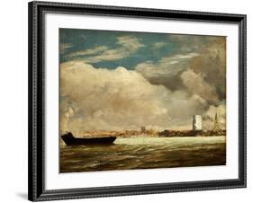 On the Thames Near Battersea Bridge, C.1816-John Constable-Framed Giclee Print