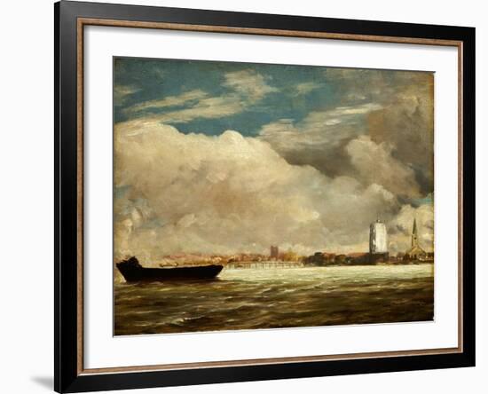 On the Thames Near Battersea Bridge, C.1816-John Constable-Framed Giclee Print