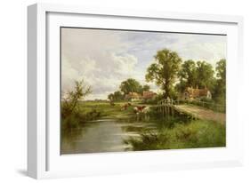 On the Thames Near Marlow-Henry Parker-Framed Giclee Print