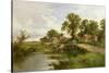On the Thames Near Marlow-Henry Parker-Stretched Canvas