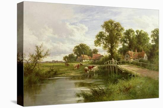 On the Thames Near Marlow-Henry Parker-Stretched Canvas