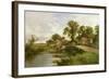 On the Thames Near Marlow-Henry Parker-Framed Giclee Print