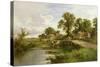 On the Thames Near Marlow-Henry Parker-Stretched Canvas