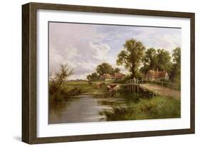 On the Thames Near Marlow-Henry Parker-Framed Giclee Print