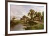 On the Thames Near Marlow-Henry Parker-Framed Giclee Print