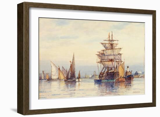 On the Thames-Frederick James Aldridge-Framed Giclee Print