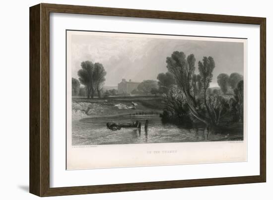 On the Thames-J. M. W. Turner-Framed Giclee Print