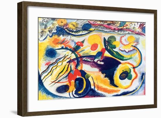 On the Theme of the Last Judgement-Wassily Kandinsky-Framed Premium Giclee Print