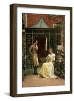 On the Threshold, 1900-Edmund Blair Leighton-Framed Giclee Print