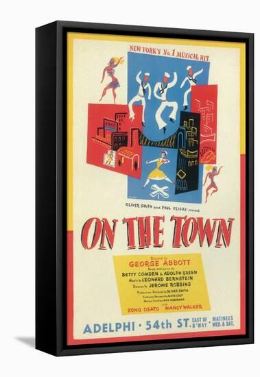 On The Town-null-Framed Stretched Canvas