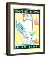 On the Town-Brian James-Framed Art Print