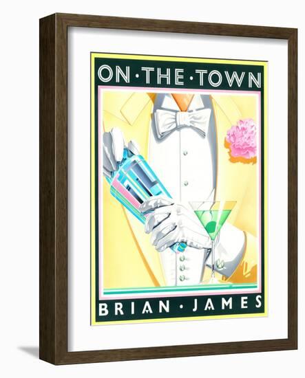 On the Town-Brian James-Framed Art Print