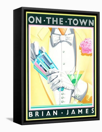 On the Town-Brian James-Framed Stretched Canvas