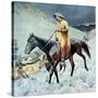 On the Trail-Frederic Sackrider Remington-Stretched Canvas