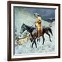 On the Trail-Frederic Sackrider Remington-Framed Giclee Print