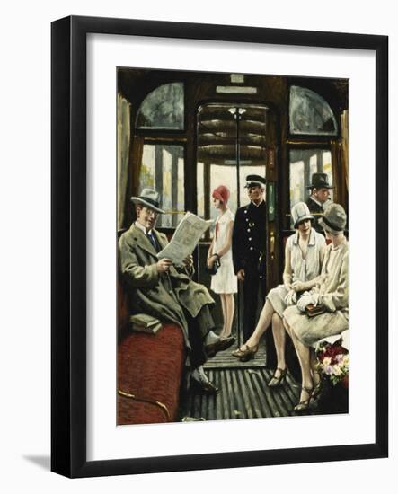 On the Tram-Paul Fischer-Framed Giclee Print