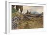 'On the Via Appia', c19th century-Onorato Carlandi-Framed Giclee Print