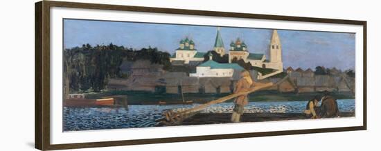 On the Volga, 1906-Boris Michaylovich Kustodiev-Framed Premium Giclee Print