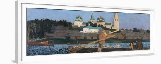 On the Volga, 1906-Boris Michaylovich Kustodiev-Framed Premium Giclee Print