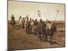 On the War Path - Atsina, 1908-Edward Sheriff Curtis-Mounted Giclee Print