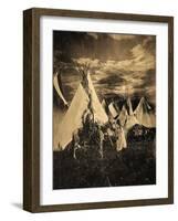 On The War Path-George Cornish-Framed Art Print