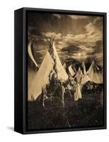 On The War Path-George Cornish-Framed Stretched Canvas