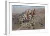 On the Warpath, 1895-Charles Marion Russell-Framed Premium Giclee Print