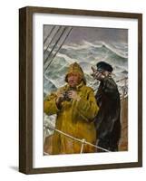 On the Watch (Oil on Canvas)-Christian Krohg-Framed Giclee Print